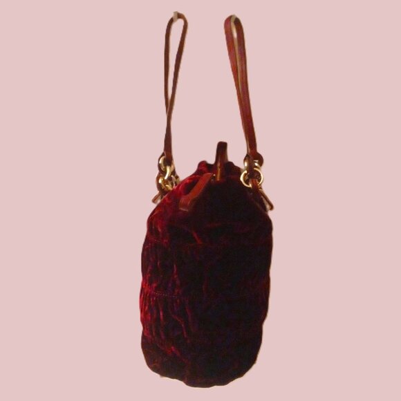 Tumi Fiona Maroon Velvet Tote - Style# 049782PTF - Picture 2 of 6